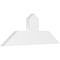 Ekena Millwork Portland Architectural Grade PVC Gable Bracket, 36"W x 13 1/2"H x 2"D x 6"F, 9/12 Pitch GBP036X14X0206POR00 - alternate 1